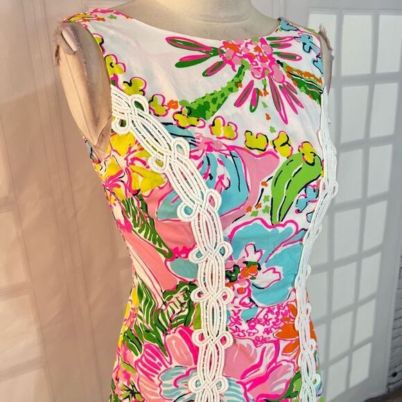 Lilly Pulitzer for target nosey posey colorful floral embroidered shift dress - Picture 4 of 13